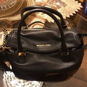 Michael Kors Black Leather Purse. Gently Used.
